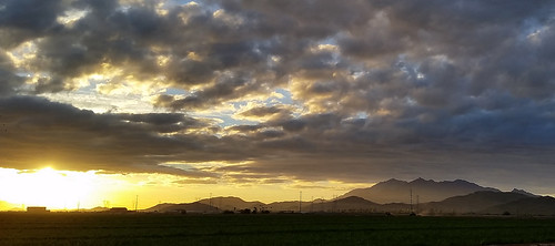 morning arizona clouds sunrise golden sierraestrellamountains