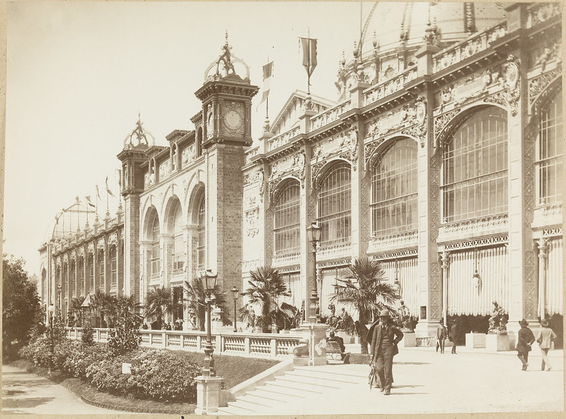 Exterior of Egypt pavilion. Paris World Exhibition 1889