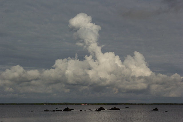 Clouds over the island