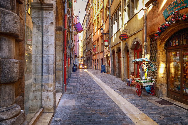 Beautiful Old Town Lyon, France
