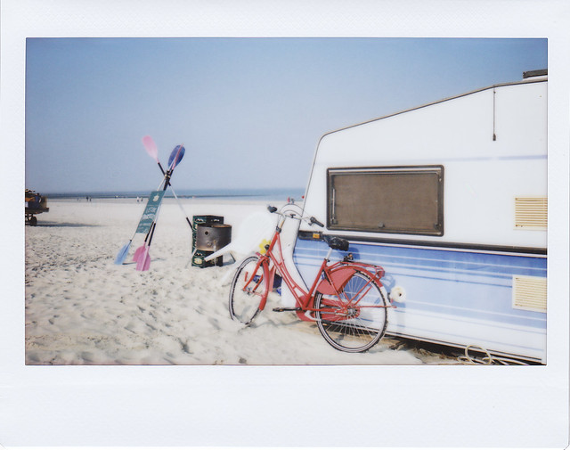 Red Bike on the Beach - I shot film