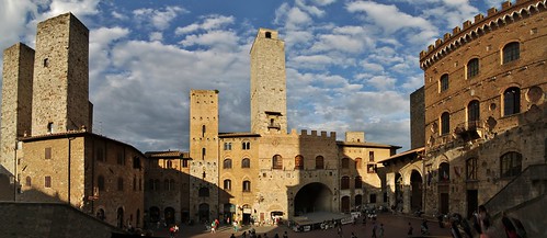 urban panorama town italia sangimignano toscane italie ville panoramique