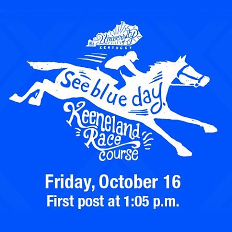 Last night #seeblue spirit filled Commonwealth. Race out today to catch it at @keeneland!