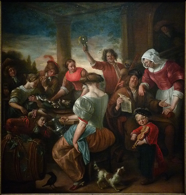 STEEN Jan,1673-75  - La Famille des Chats, Une Joyeuse Compagnie (Budapest) - 0
