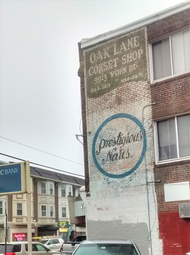 Oak Lane Corset Shop sign, 5913 Old York Road, Philadelphia