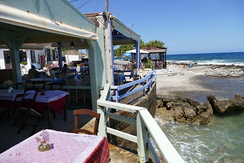 wonderful fish restaurant in Milatos Beach / Crete