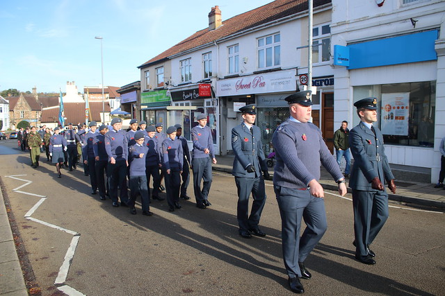 Air Cadets march out