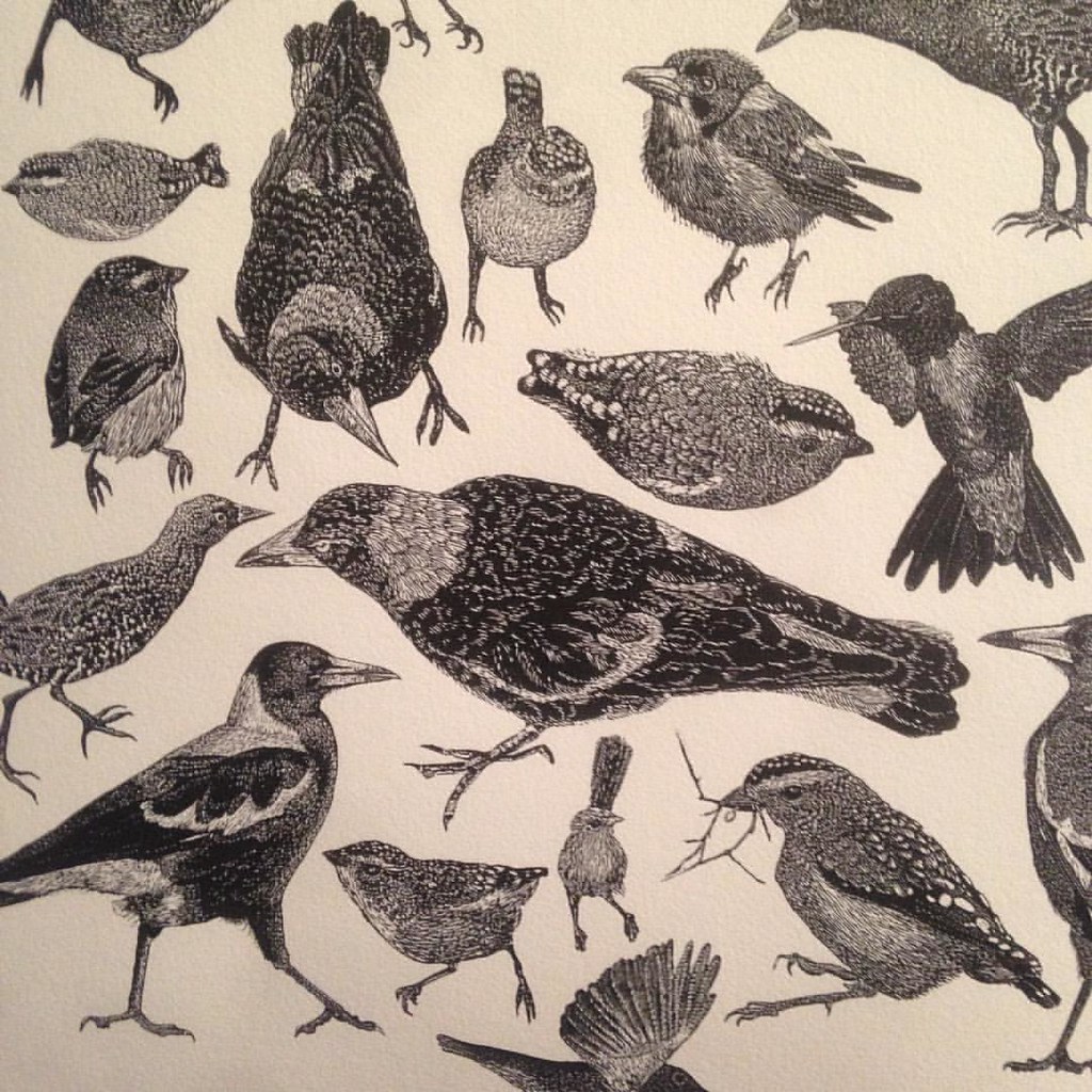 Lovely #linocuts by #diannefogwell #oneoff #australianprin… | Flickr