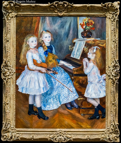 Tableau Toile/Cadre Auguste Renoir - Les Filles De Catulle Mendès, Huguette, Reproduction Prête à Accrocher