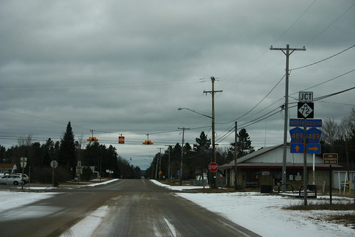 road sign michigan luzerne m72