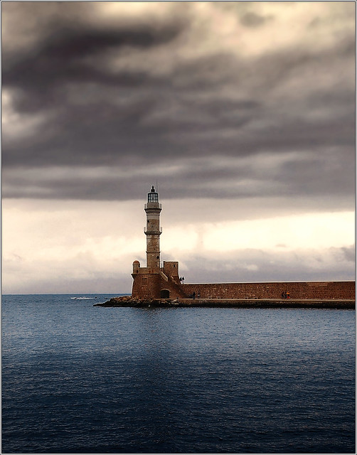 In Chania is still bad weather