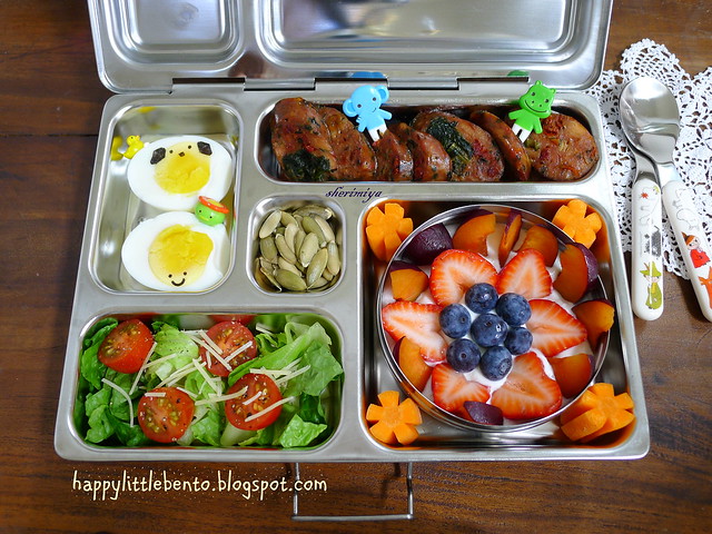 Breakfast For Lunch Sausage and Eggs PlanetBox Bento