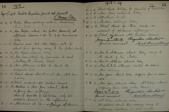m66.15.1.2. Cavendish Schools infants Nov 29th 1918
