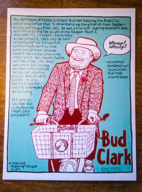 My Bud Clark postcard is here!