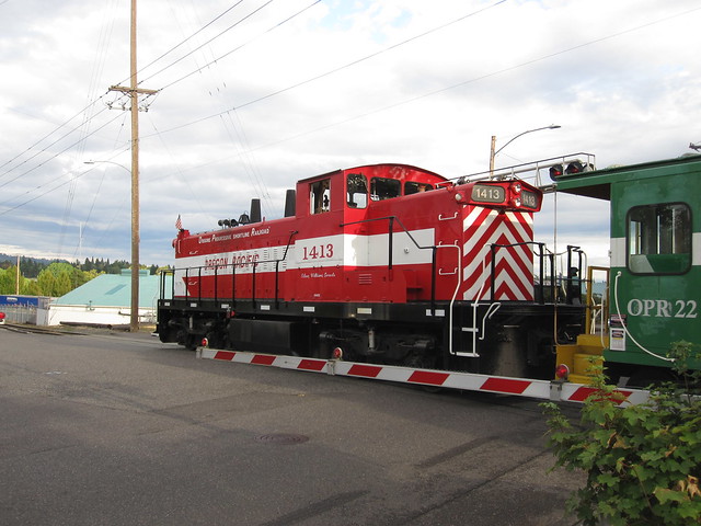OPR 1413 (and part of the ex-BN caboose that was converted to a passenger car)