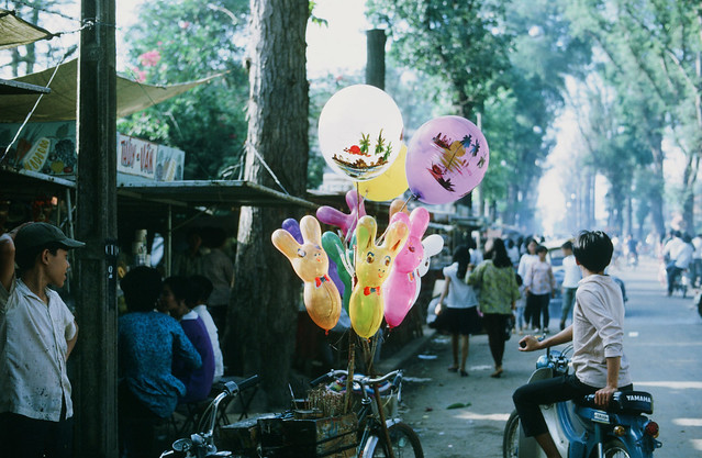 Saigon Zoo 1969 - Photo by larsdh - Đường Nguyễn Bỉnh Khiêm phía trước Sở Thú