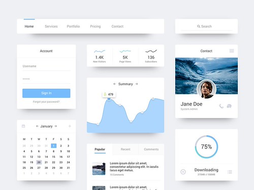 Ocean UI Kit | by stevenhan2005