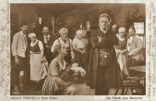 Henny Porten and Eduard von Winterstein in Die Claudi vom Geiserhof