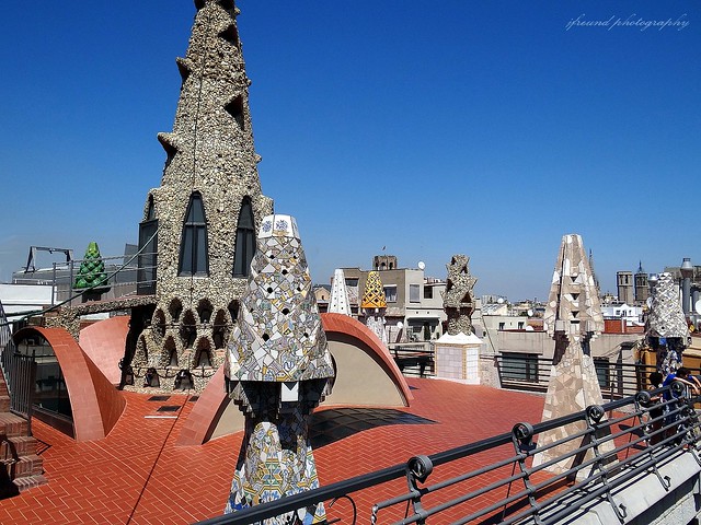 Palau Güell, extraordinary rooftop - Barcelona