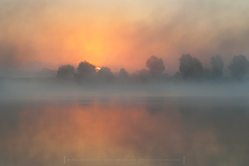radymno zek fog lake landscape misty morning outdor scenery softlight summer sun sunrise water województwopodkarpackie polska