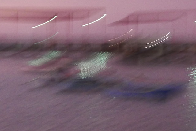 boats on pink water #14
