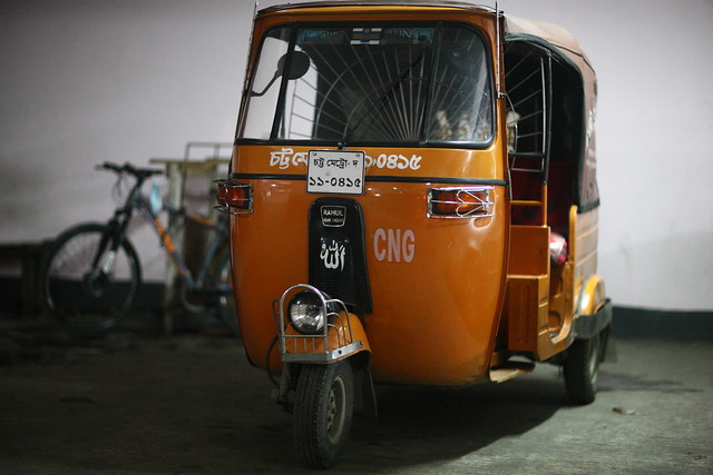 The Orange Auto-Rickshaw