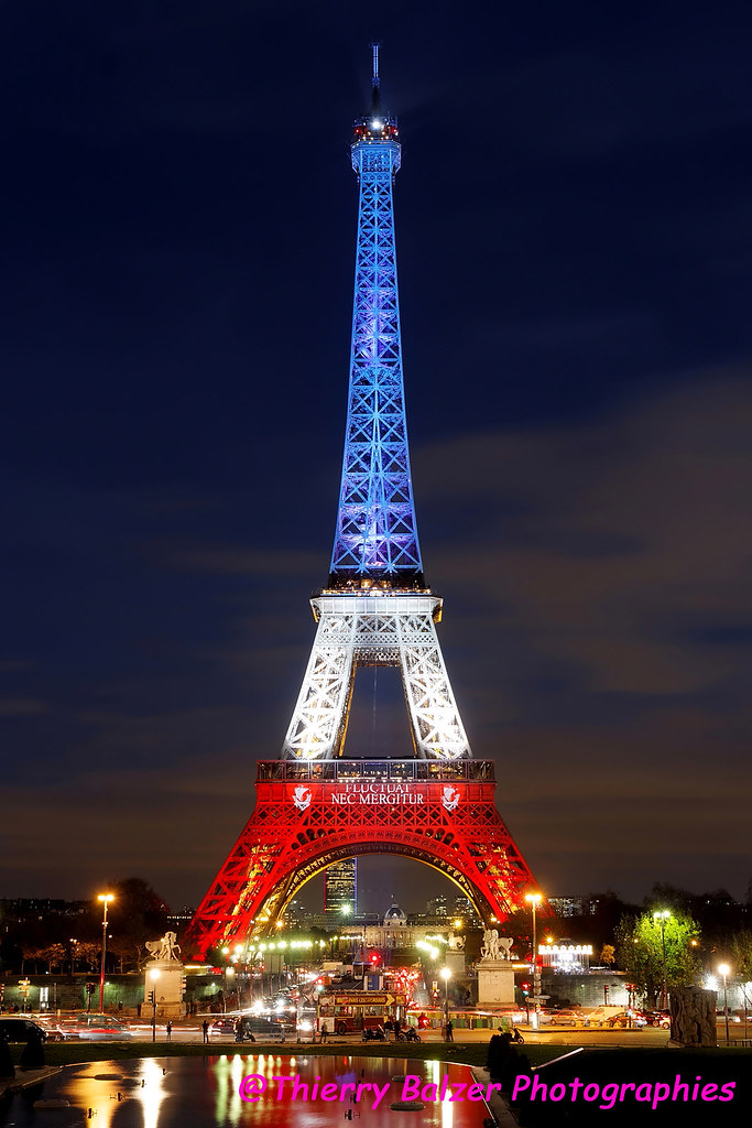 The Eiffel Tower in the colors of the National Flag a few … | Flickr