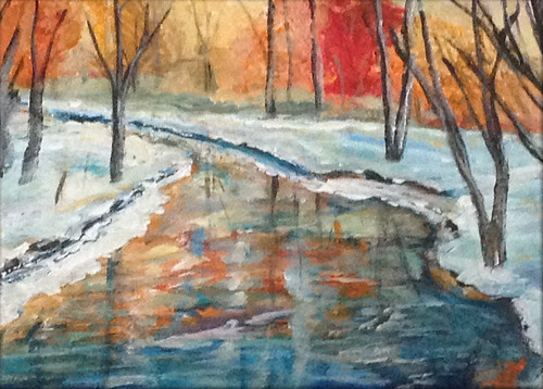 winter color river snow thomasmichel thomas michel quebec canada voyeur painting landscape white blue celeb art québec