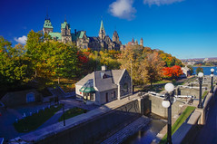 Rideau Canal and Parliament buildings