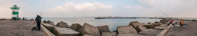 Panorama Scheveningen harbour