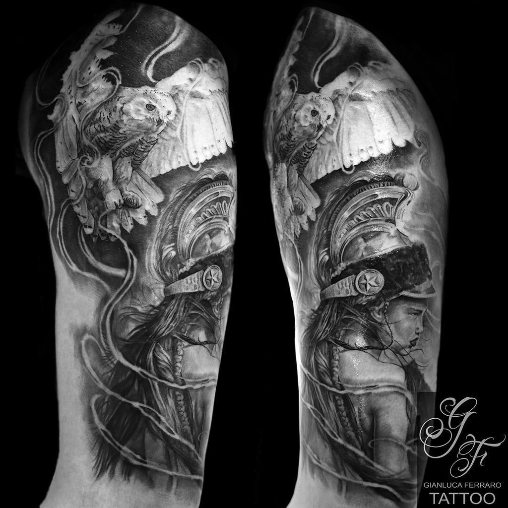 Athena with Owl... Gianluca Ferraro Tattoo Artist Guys it'… | Flickr