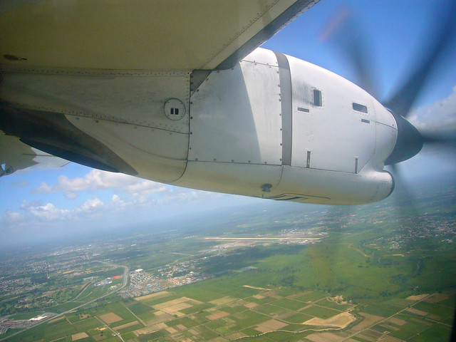 ATR-72 9Y-TTC approaching POS