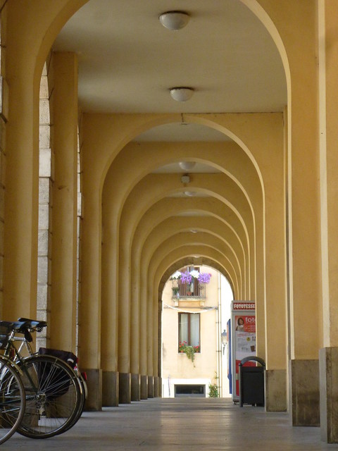 Kolonnade am Justizpalast in Vicenza.