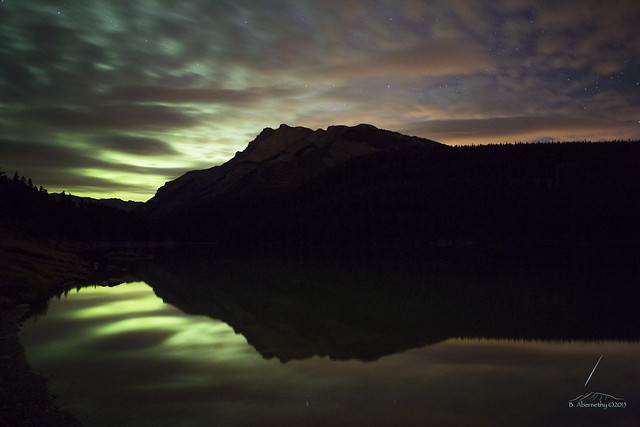 Two Jack Lakes, Mt. Inglismaldie and Aurora