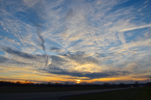 november sunset ohio sky colors clouds rural evening twilight sundown