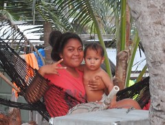 With Baby in Hammock
