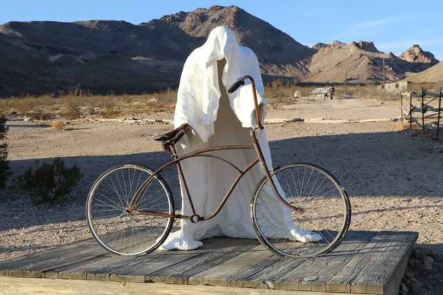 Ghost Rider, Albert Szukalski Sculpture, Goldwell Open Air Museum, Ghost Town of Rhyolite, Nye County, Nevada, 2016