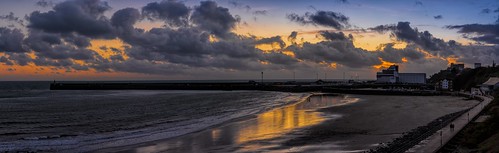 winter sunset sea england panorama beach water clouds reflections kent nikon waves harbour folkestone lr6 folkestoneharbour d7100 topazclarity sigma1750f28exdcoshsm