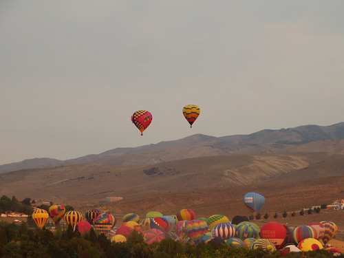 Great Reno Balloon Race, Reno, Nevada by Ken Lund, The Great Reno Balloon Race is a hot-air balloon race held each September in Reno, Nevada. The event