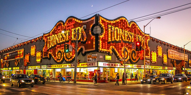 Honest Ed's located on Bathurst and Bloor in Toronto