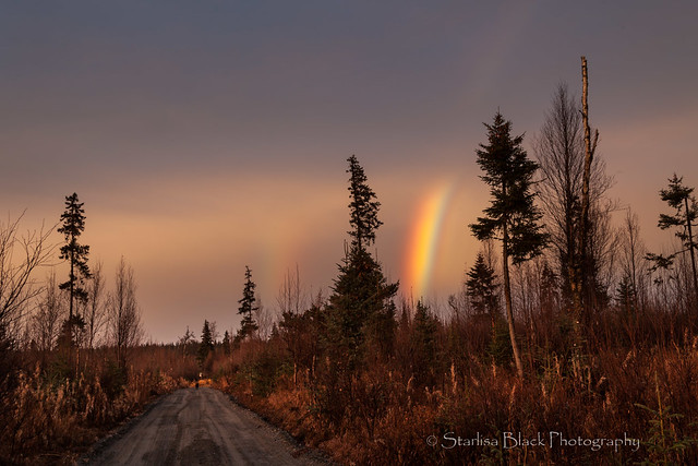Alaska Rainbow at Sunset