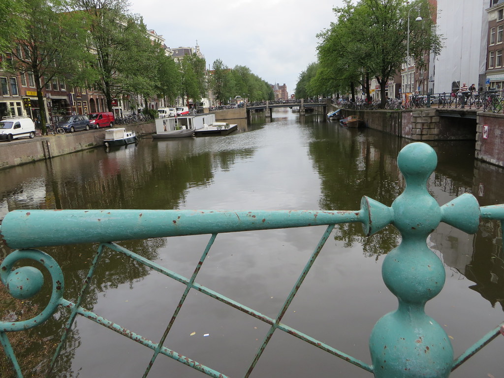 Beautiful wrought-iron bridge - Amsterdam, Holland