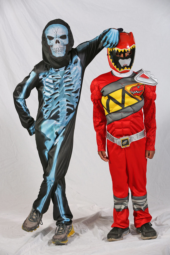 Skeleton Power Rangers ZooBoo_95 | Skeleton Keenan Brownlee, 8, left, and Power Ran… | Flickr
