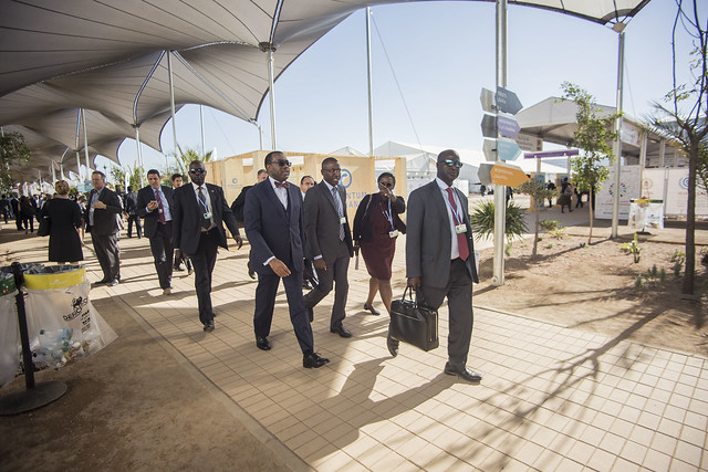 COP 22 President at African Pavilion.