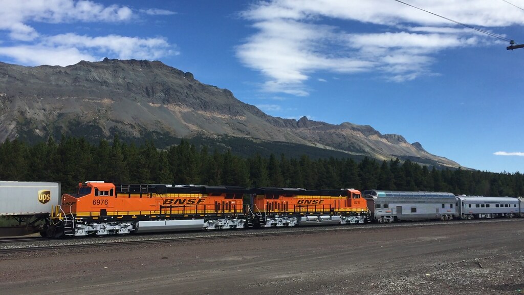 BNSF Executive Train at the Summit of Marias Pass