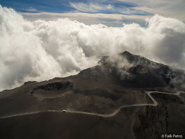 Flug über den Etna