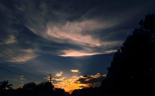 sunset sky cloud