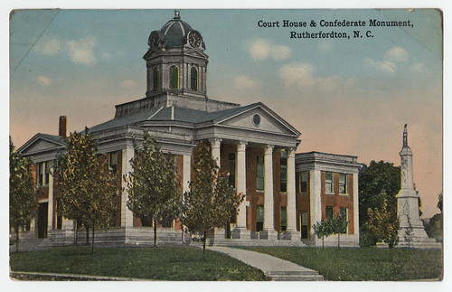 Rutherfordton Court House & Confederate Monument, Rutherfordton, N.C. | Flickr