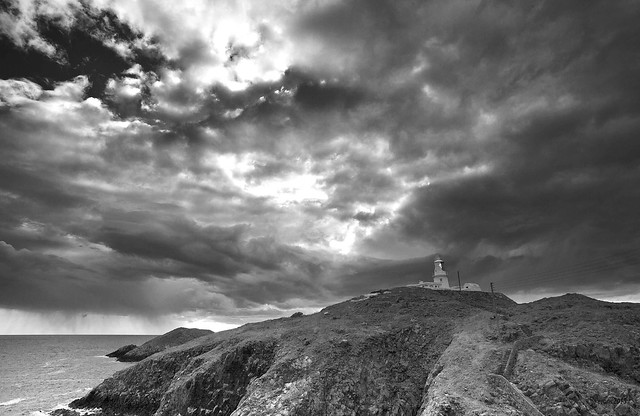 Stormy skies over Strumble Head