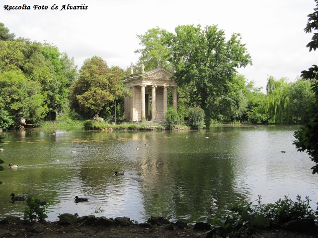 1750 ca 2010 Tempio di Esculapio nel lago di Villa Borghese b